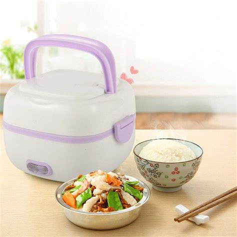 Multifunctional 1L Portable Stainless Steel Electric Heating Bento 